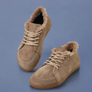 Barefoot Winter Sneakers Zero Drop Suede Leather Shoes